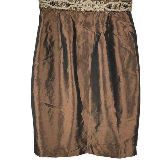 SUE WONG N3306 SOUTACHE BEADED STRAPLESS MINI COCKTAIL DRESS - Picture 8 of 12